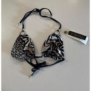 Vitamin A Bikini Top Size Medium Triangle Animal Print Safari Resort Tribal Sexy